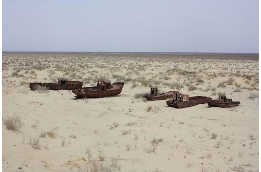 سمندر جو صحراء بن گیا